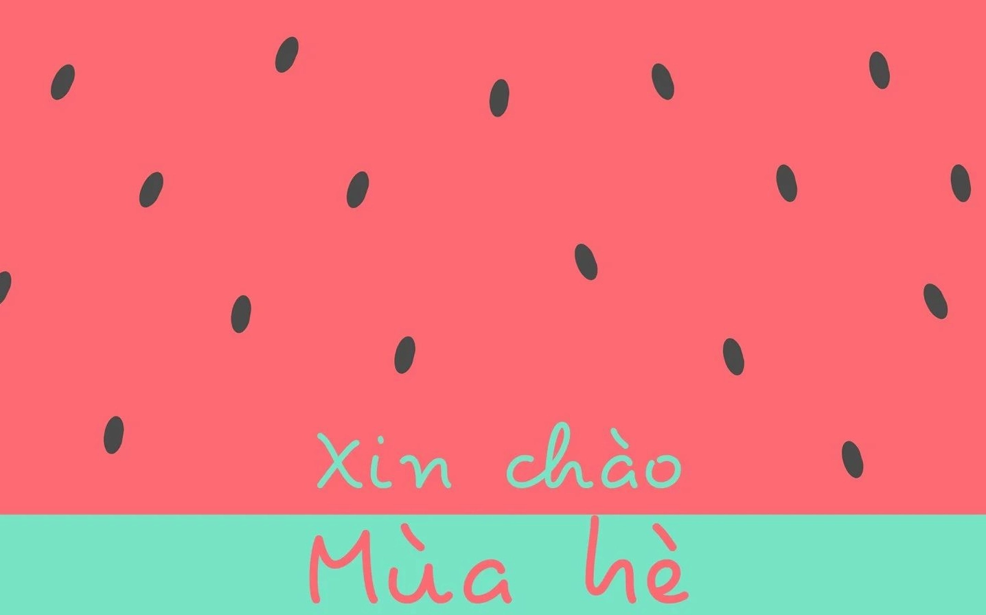 Hình nền xin chào mùa hè dễ thương