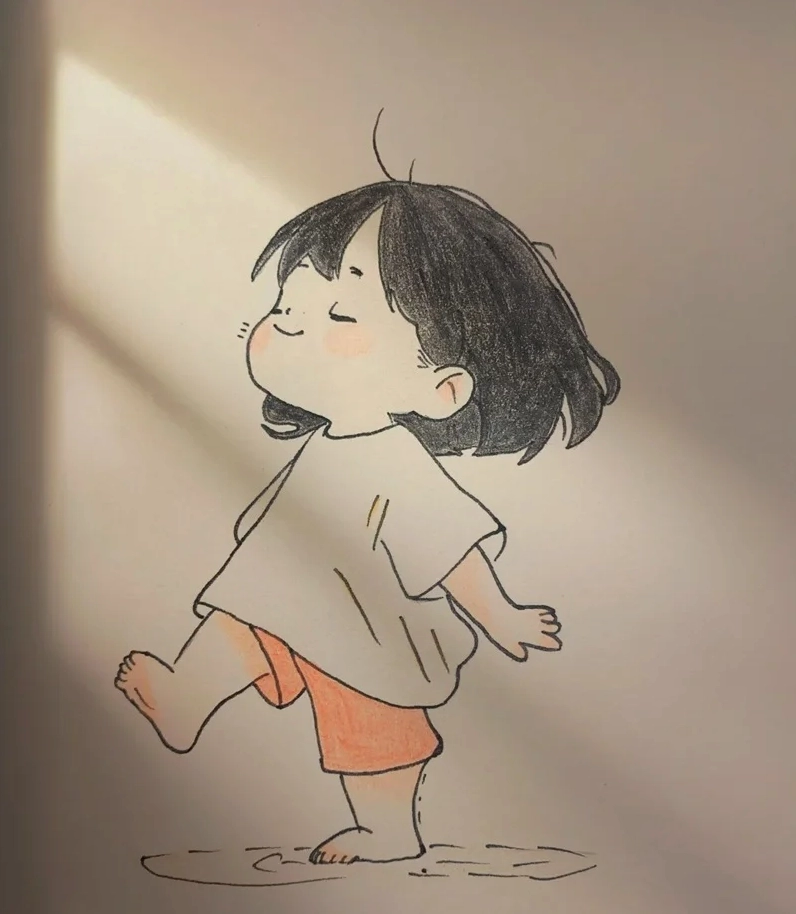 Hình vẽ cô gái chibi cute với đôi mắt to tròn cực kỳ đáng yêu