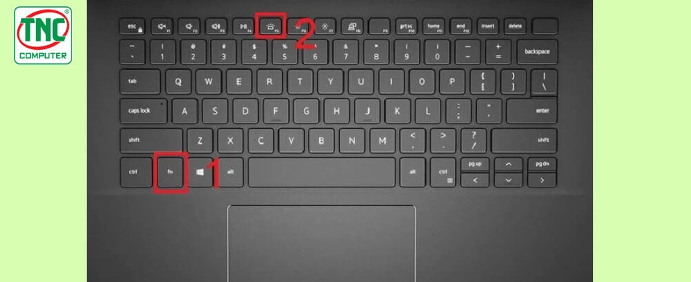 Hướng dẫn thao tác nhấn phím để tắt đèn bàn phím trên laptop Dell