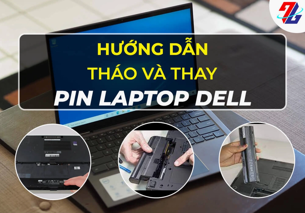 Hướng dẫn chi tiết cách mở pin laptop Dell an toàn ngay tại nhà 6 Hướng dẫn tháo và thay pin laptop Dell thiết kế pin liền khối