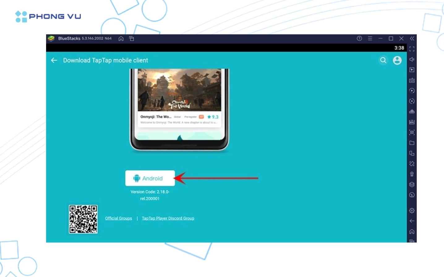 Hướng dẫn chi tiết cách tải pubg mobile trên laptop mượt mà nhất 2026 10 Hướng dẫn vào ứng dụng TapTap và tải tệp tin cài đặt định dạng Android