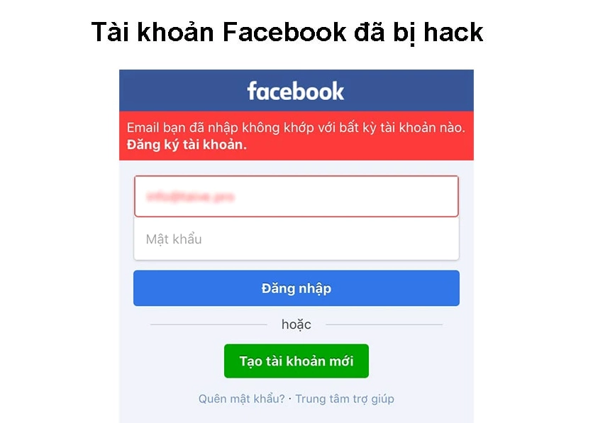 Hướng dẫn chi tiết cách sửa lỗi đăng nhập Facebook trên app điện thoại 5 không đăng nhập được Facebook do tài khoản bị hack