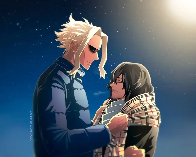 Trọn bộ ảnh anime All Might đầy uy dũng và thông tin tiểu sử 20 Không khí căng thẳng nhưng đầy lôi cuốn khi All Might xuất hiện cùng Aizawa