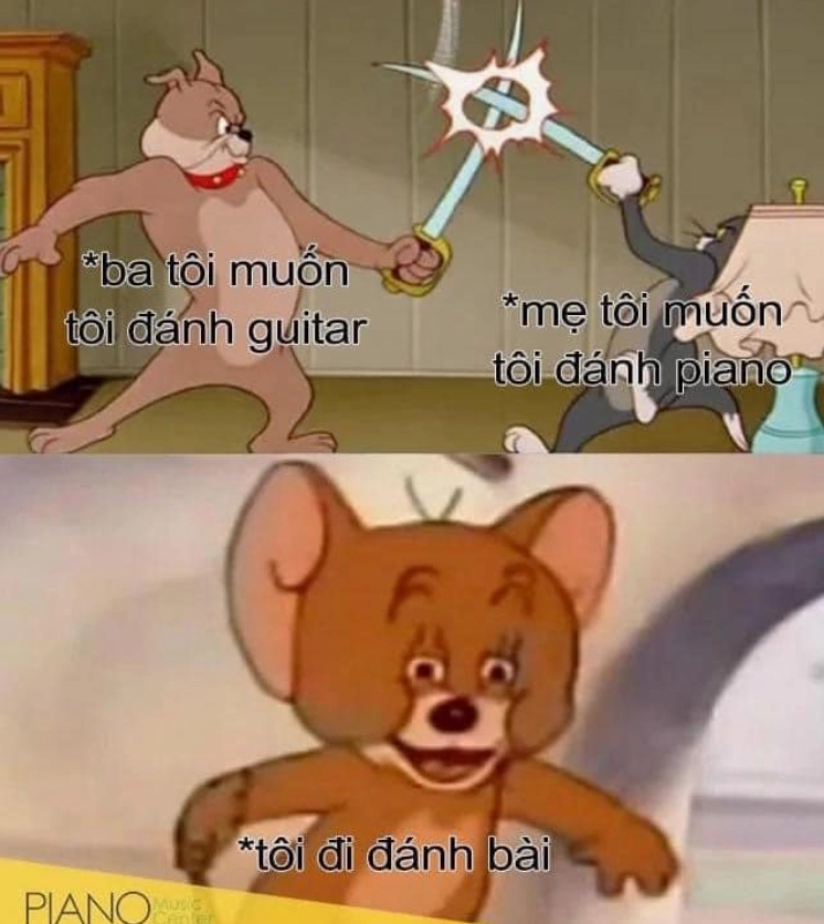 Khuôn mặt hớn hở sau khi chơi khăm thành công mèo Tom