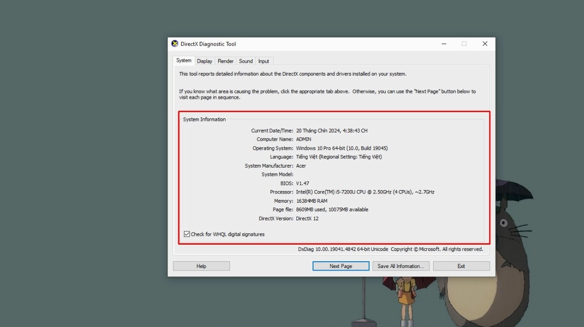 Kiểm tra cấu hình laptop trước khi tải Roblox để đảm bảo an toàn