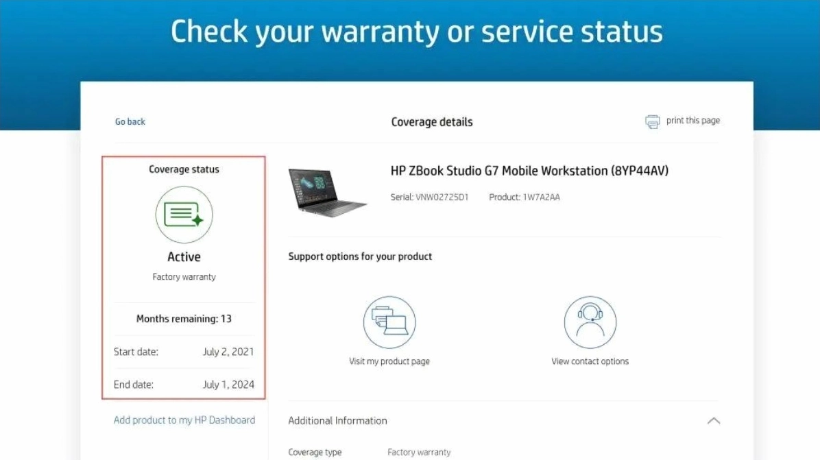 Hướng dẫn chi tiết cách test laptop cũ khi mua giúp bạn tránh rủi ro mất tiền oan 6 Kiểm tra thông tin bảo hành