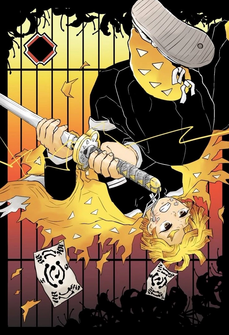 Tổng hợp ảnh anime Zenitsu ngầu chất và tiểu sử nhân vật năm 2026 7 Kimetsu Yaiba Zenitsu movie chuyến tàu vô tận full trận chiến kinh điển