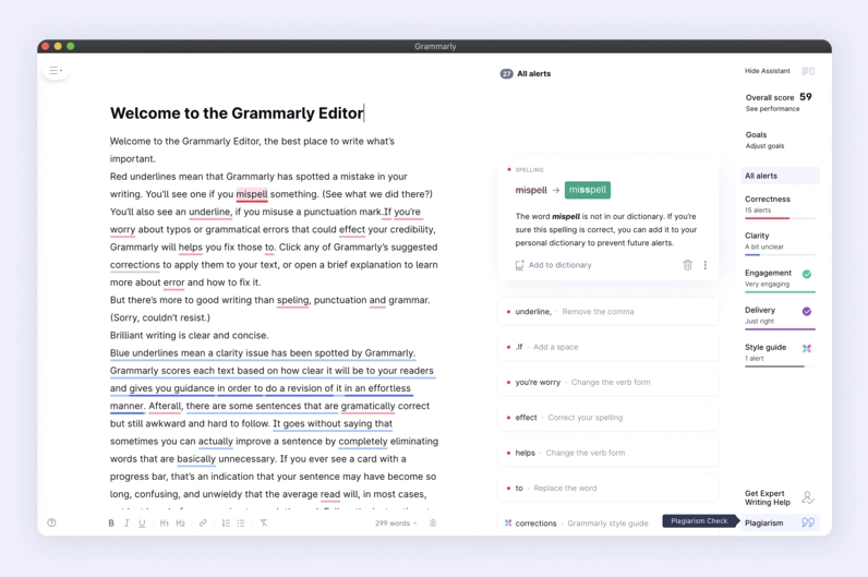 Logo của công cụ kiểm tra ngữ pháp phổ biến Grammarly