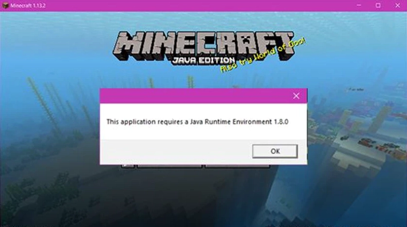 Lỗi Java Runtime Environment not Found trên hệ điều hành Windows