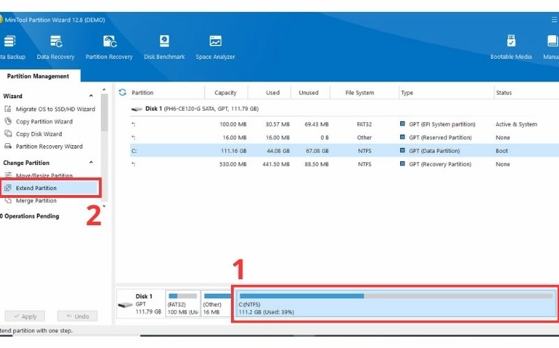 Lỗi không extend volume được ổ C win 10 khiến người dùng đau đầu