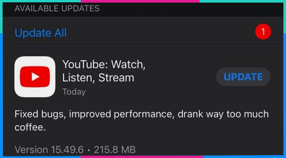 Hướng dẫn chi tiết cách sửa lỗi cập nhật YouTube trên điện thoại nhanh chóng 1 Lỗi không thể cập nhật ứng dụng YouTube trên hệ điều hành Android