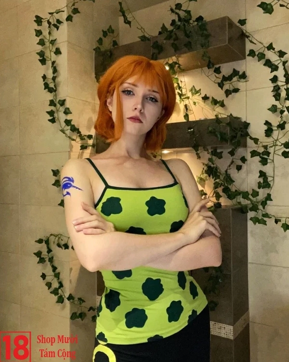 Bộ sưu tập 30 ảnh gái xinh One Piece mặc bikini nóng bỏng nhất 6 Màn cosplay Nami chuẩn không cần chỉnh với mái tóc cam rực rỡ
