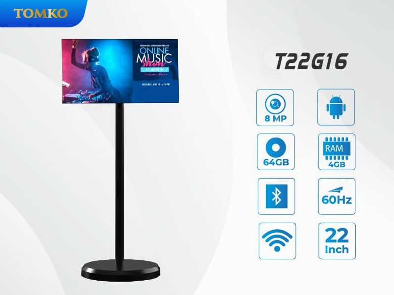 Màn hình cảm ứng di động kích thước 22 inch nhỏ gọn linh hoạt