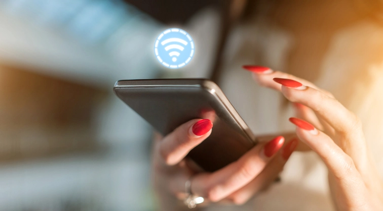 Màn hình hiển thị cài đặt Wifi trên thiết bị Android để kiểm tra kết nối mạng