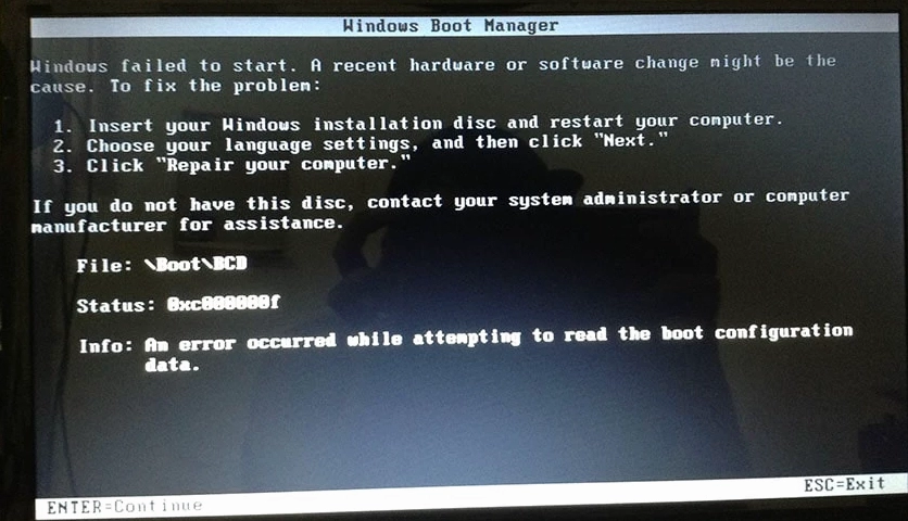 Hướng dẫn chi tiết cách sửa lỗi 0xc00000e trên Windows hiệu quả nhất 1 Màn hình xanh báo lỗi khởi động Windows 10 thường gặp