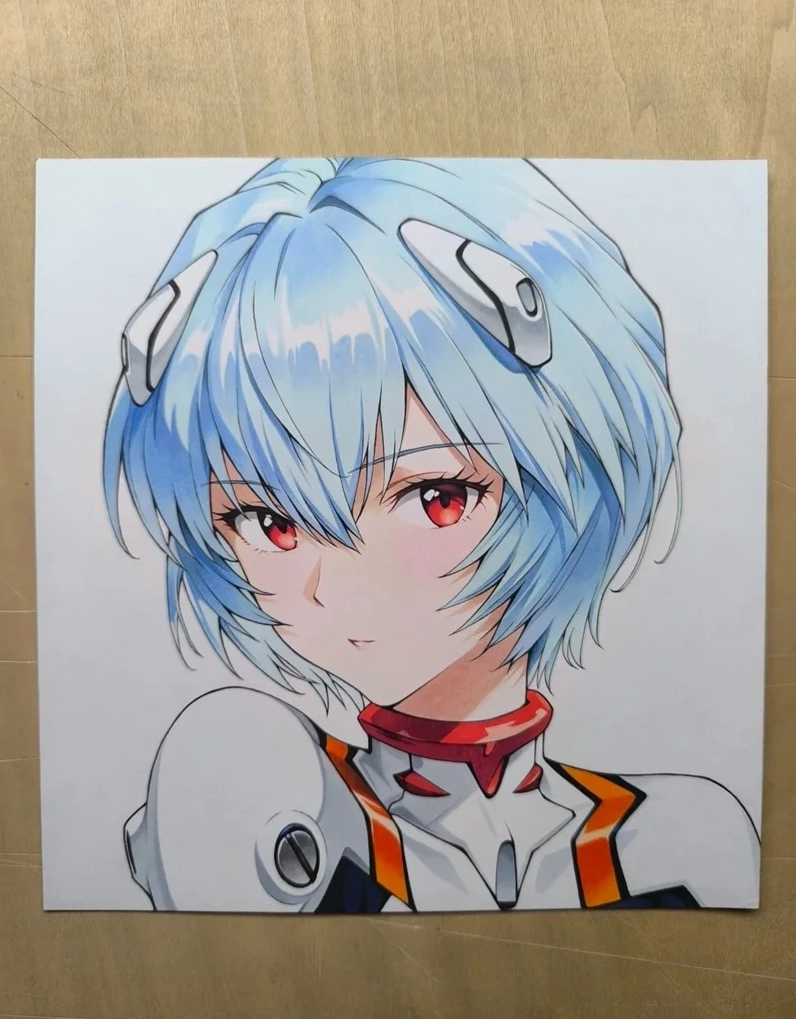 Mẫu vẽ anime nữ mặc trang phục mùa đông ấm áp