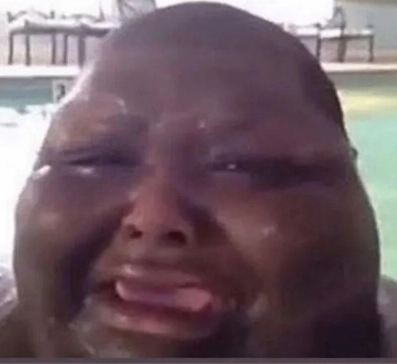 Tuyển tập meme anh da đen bất ngờ cực hài hước nhất 2026 13 Meme anh da đen buồn bã đời thường