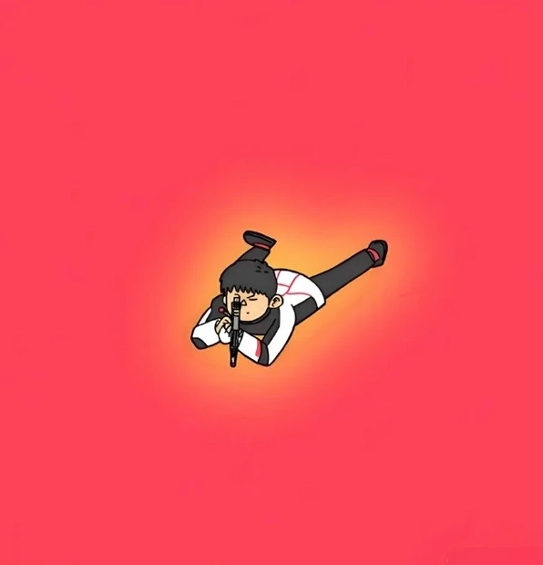 Meme bắn súng làm hình nền cực chất