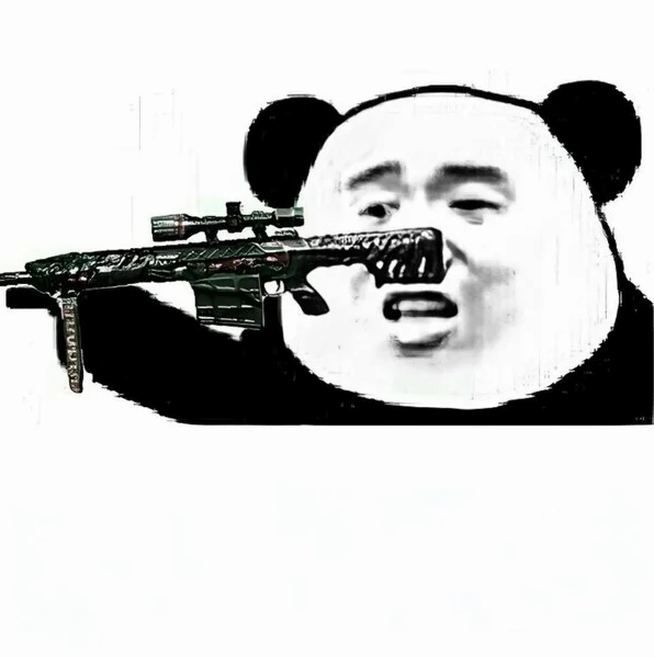 Meme gấu trúc bắn súng bựa nhân