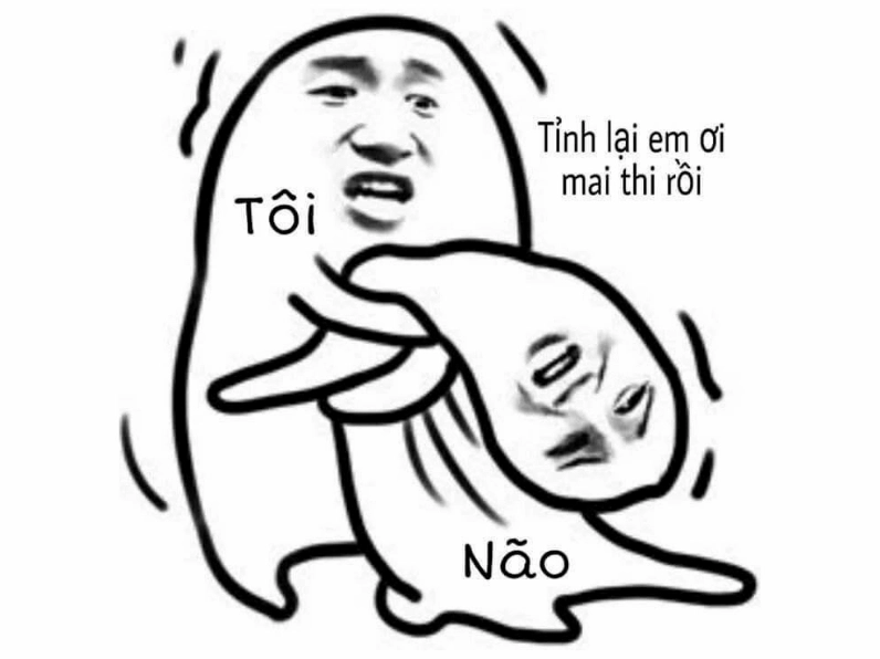 Bộ sưu tập ảnh meme hài hước lôi cuốn và đầy gợi cảm 7 Meme não tôi khi mai thi thể hiện sự hoang mang tột độ