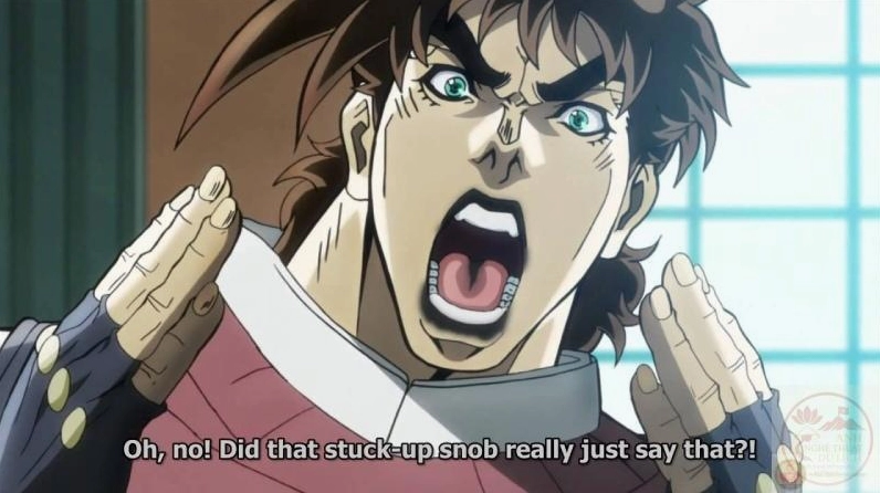 Meme Oh No Jojo với biểu cảm kinh điển đầy hoảng hốt nhưng vẫn cuốn hút