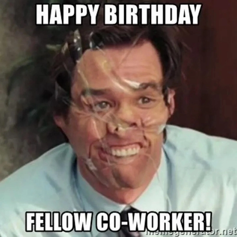 Meme sinh nhật sử dụng hình ảnh diễn viên hài Jim Carrey