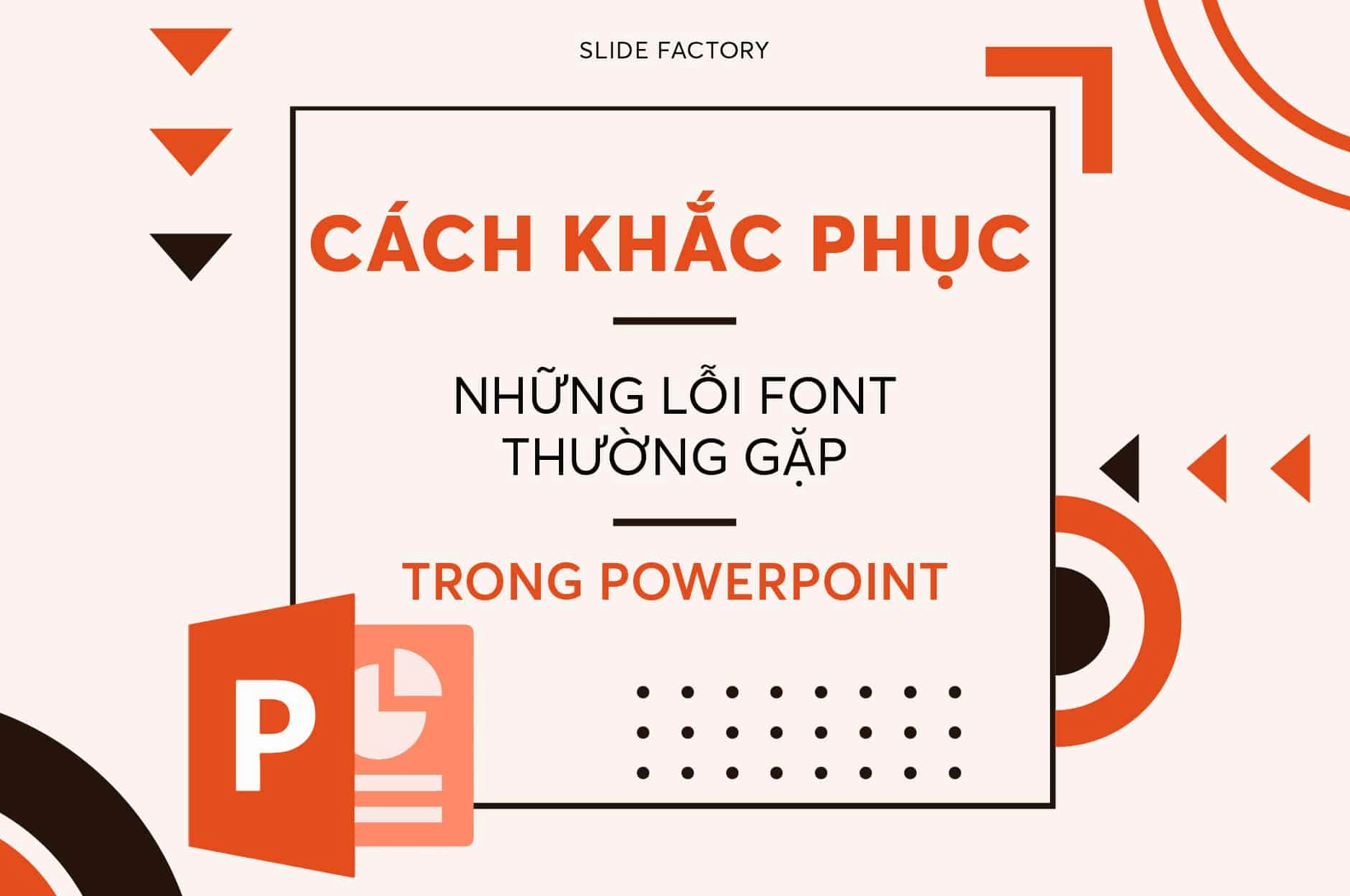 Minh họa tình trạng lỗi font chữ trong slide PowerPoint với các ký tự kỳ lạ