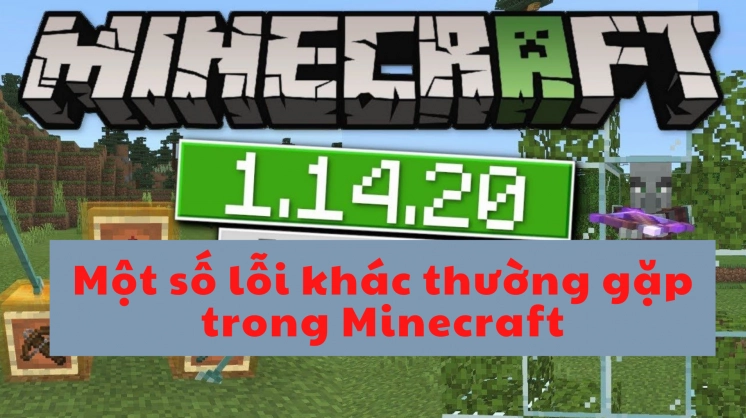 Một số lỗi khác thường gặp khi người chơi trải nghiệm tựa game Minecraft