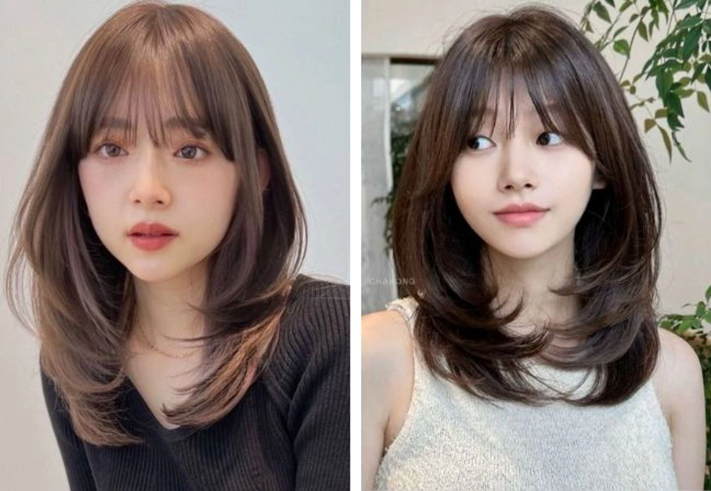 Bộ sưu tập 30 ảnh cô gái tóc ngang vai cuốn hút và gợi cảm 2 Nàng thơ tóc ngắn ngang vai layer uốn cụp quyến rũ