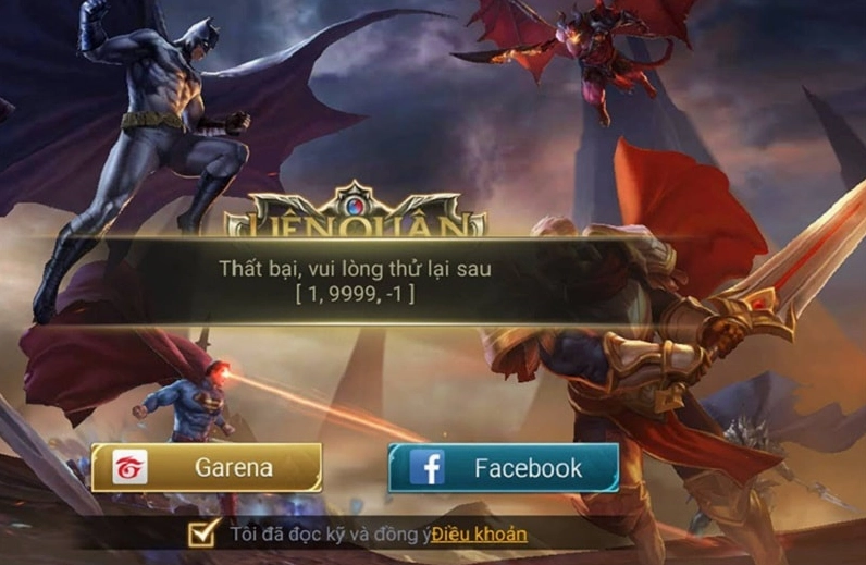 Nguyên nhân xuất hiện lỗi đăng nhập game Liên Quân Mobile