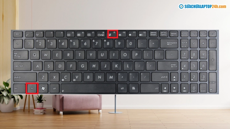 Hướng dẫn chi tiết cách mở chuột cảm ứng trên laptop asus nhanh chóng 2 Nhấn Fn + F9 để mở khóa chuột cảm ứng của laptop Asus