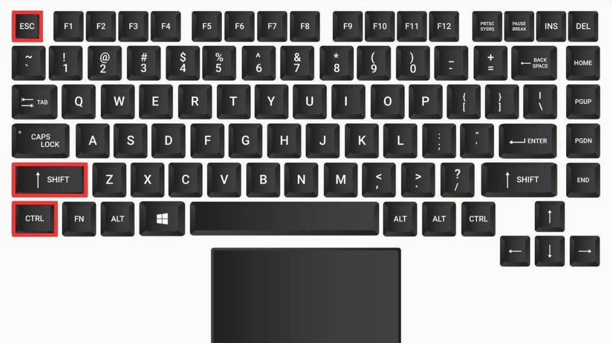 Nhấn tổ hợp phím Ctrl + Shift + Esc để mở Task Manager