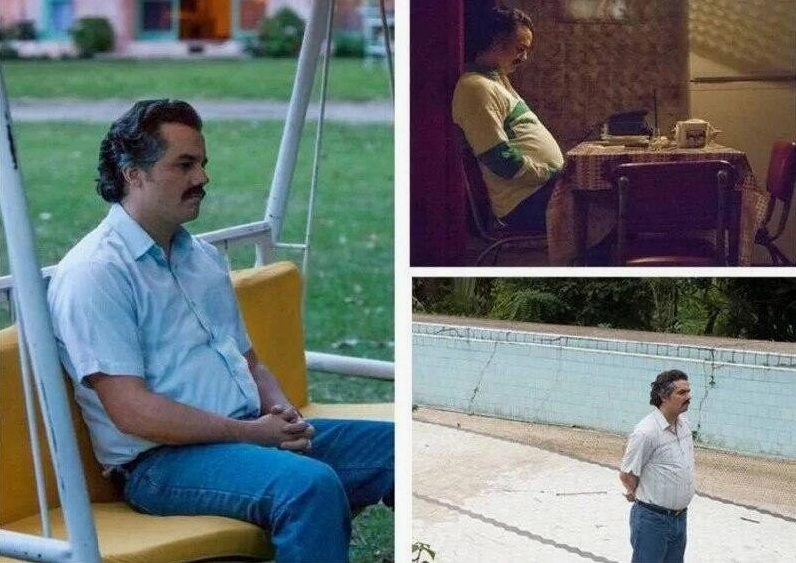 Bộ sưu tập pablo escobar meme cuốn hút và gợi cảm nhất mạng xã hội 15 Pablo Escobar đứng lặng lẽ chờ đợi điều gì đó