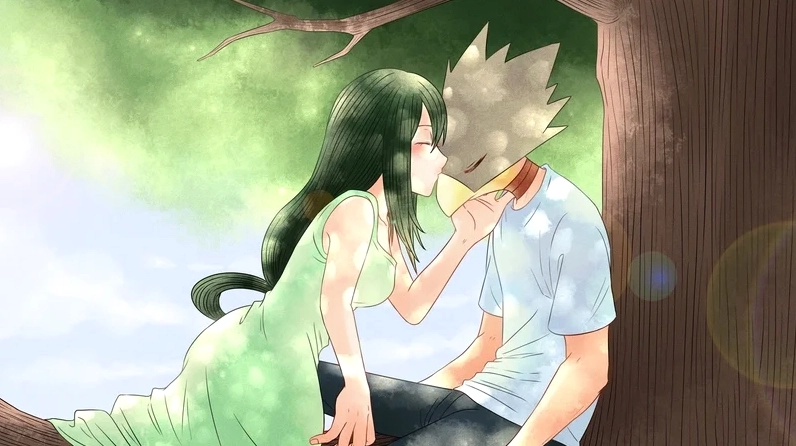 Tổng hợp bộ sưu tập ảnh anime tokoyami cực ngầu và bí ẩn nhất 2026 19 Phản ứng hóa học nhẹ nhàng và đáng yêu bên cạnh cô bạn Asui
