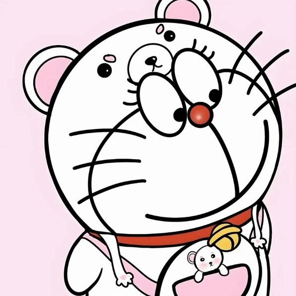 Bộ sưu tập meme doremon hài hước bá đạo nhất năm 2026 19 Phiên bản meme doraemon màu hồng độc lạ