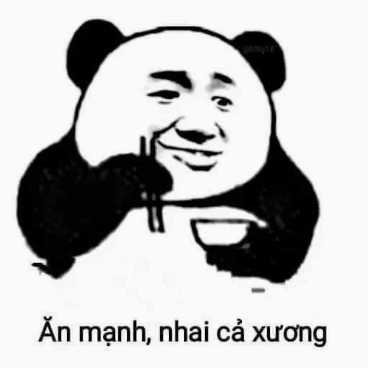 Bộ sưu tập meme trung quốc hài hước bá đạo nhất không thể bỏ qua 30 Phong cách ăn uống bá đạo ăn mạnh nhai cả xương