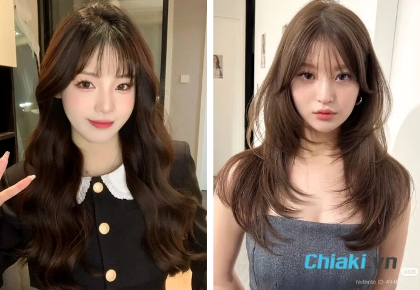 Ngắm trọn bộ hình ảnh gái đẹp tóc dài vạn người mê mới nhất 2026 19 Phong cách lãng mạn đậm chất thơ với tóc dài mái Pháp