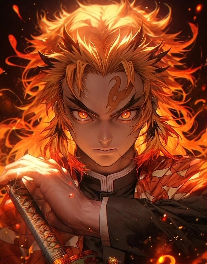 Bộ sưu tập ảnh anime Rengoku ngầu và ấn tượng nhất năm 2026 18 Rengoku san Demon Slayer kiếm sĩ