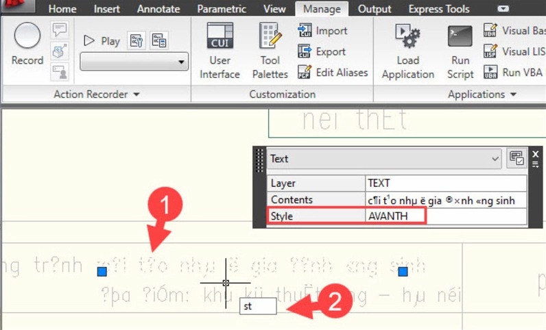 Hướng dẫn chi tiết cách sửa lỗi font chữ trong CAD nhanh chóng 5 Sử dụng lệnh STYLE trong AutoCAD để chỉnh sửa lại kiểu chữ