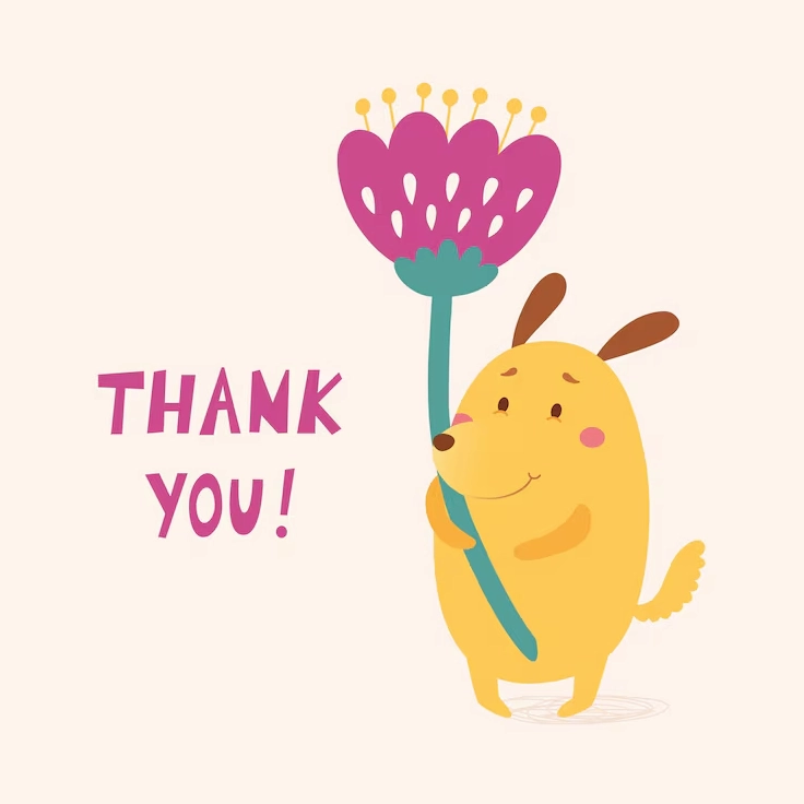 Trọn bộ ảnh meme thank you hài hước độc đáo nhất năm 2026 19 Tấm thiệp cảm ơn in hình chú chó vô cùng dễ thương và lém lỉnh