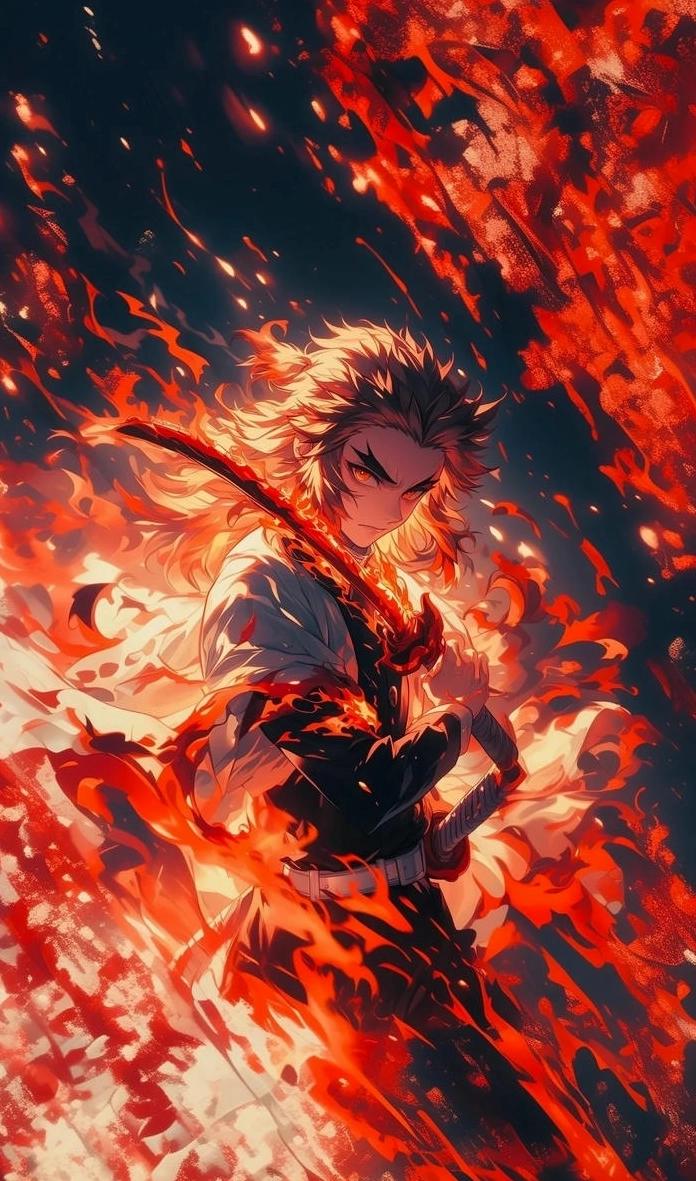 Bộ sưu tập ảnh anime Rengoku ngầu và ấn tượng nhất năm 2026 20 Tanjiro and Rengoku wallpaper khoảnh khắc