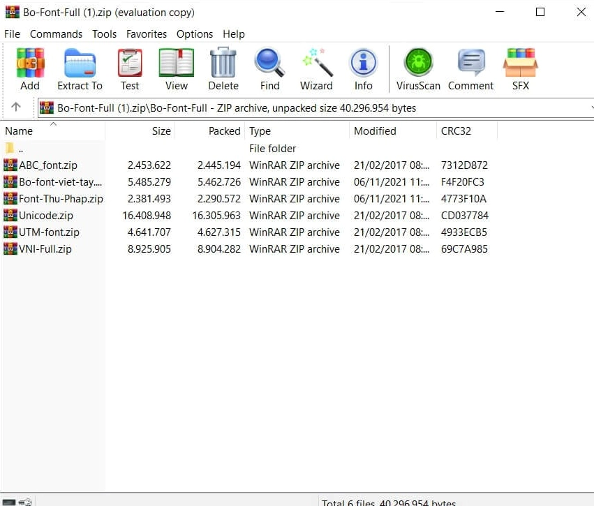 Thao tác bôi đen nhiều file font chữ và nhấn chuột phải chọn lệnh Install để cài đặt vào máy tính