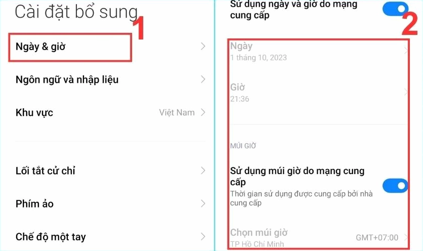 Thao tác điều chỉnh múi giờ thời gian và ngày tháng chính xác trên máy tính Windows
