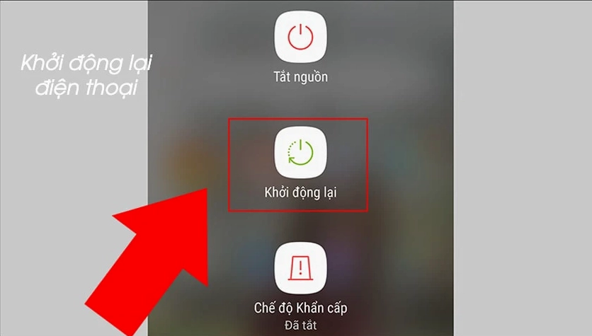Hướng dẫn chi tiết cách khắc phục lỗi không thể đăng nhập CH Play trên điện thoại 2 Thao tác khởi động lại điện thoại để sửa lỗi CH Play không tải được ứng dụng
