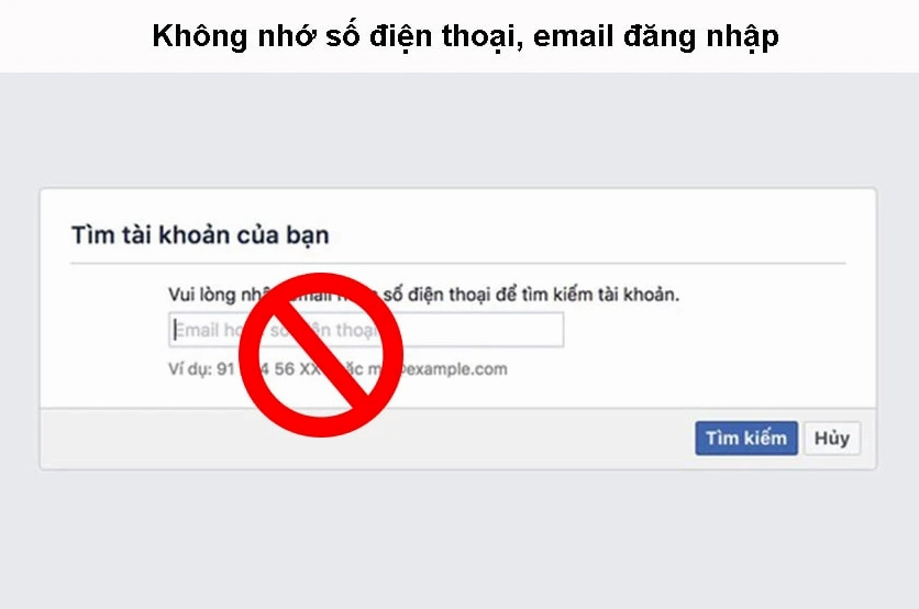 Hướng dẫn chi tiết cách khắc phục lỗi đăng nhập Facebook nhanh chóng và hiệu quả 2 Thông báo lỗi không đăng nhập được Facebook do không nhớ mật khẩu