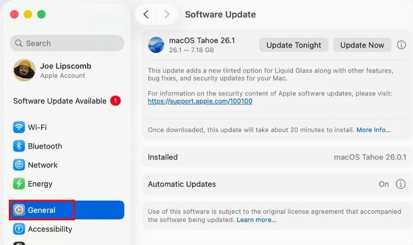 Tiến hành cập nhật hệ điều hành macOS và các phần mềm trong App Store