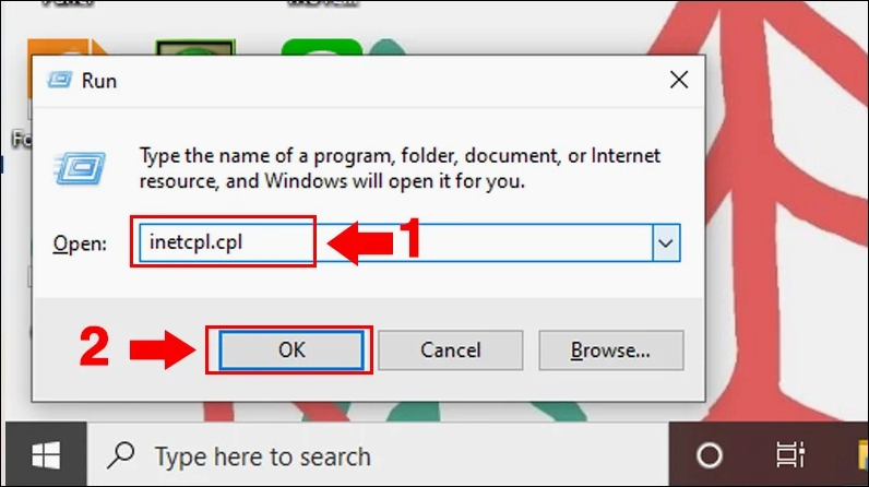 Hướng dẫn chi tiết cách sửa lỗi ssl trên trình duyệt chrome hiệu quả 6 Tìm kiếm Internet Options trong thanh menu Start của Windows