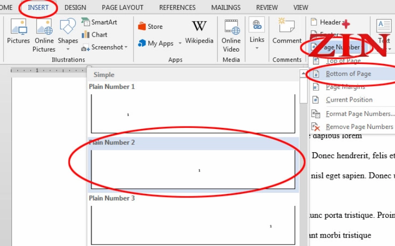 Hướng dẫn chi tiết cách sửa lỗi header and footer trong Word đơn giản nhất 4 Tính năng chèn số trang Page Number trong giao diện làm việc của Microsoft Word