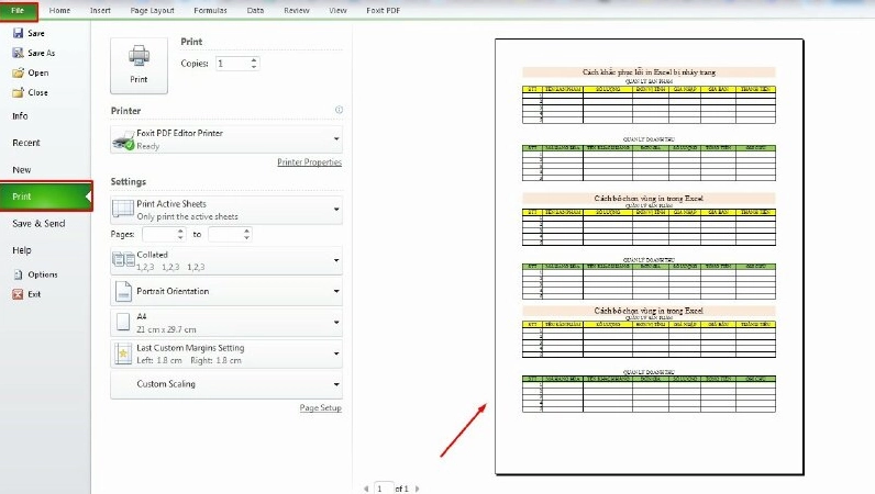 Hướng dẫn chi tiết cách sửa lỗi nhảy chữ trong Excel chuẩn xác nhất 2 Xem trước trang in để kiểm tra lỗi nhảy trang và định dạng trong Excel