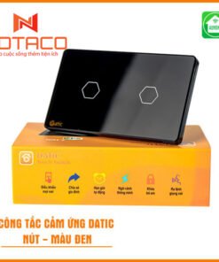 Công Tắc Cảm Ứng Datic Wifi 2 Nút Màu Đen Chính Hãng Giá Tốt 1 2 nut mau den datic 1